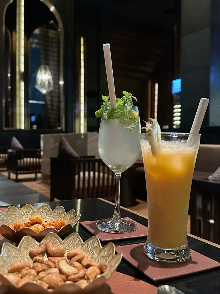 Refreshing tropical beverages