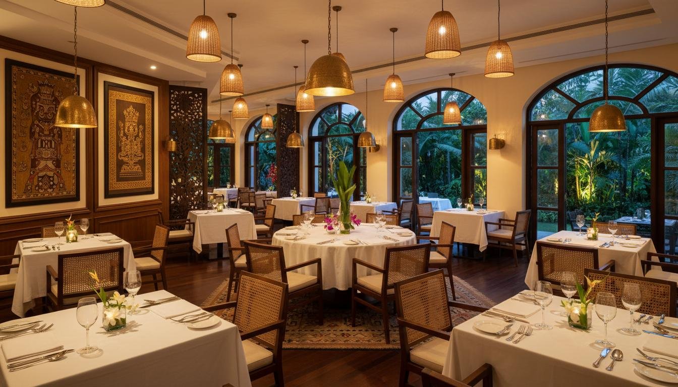 Elegant event dining setting at Hotel Canbo