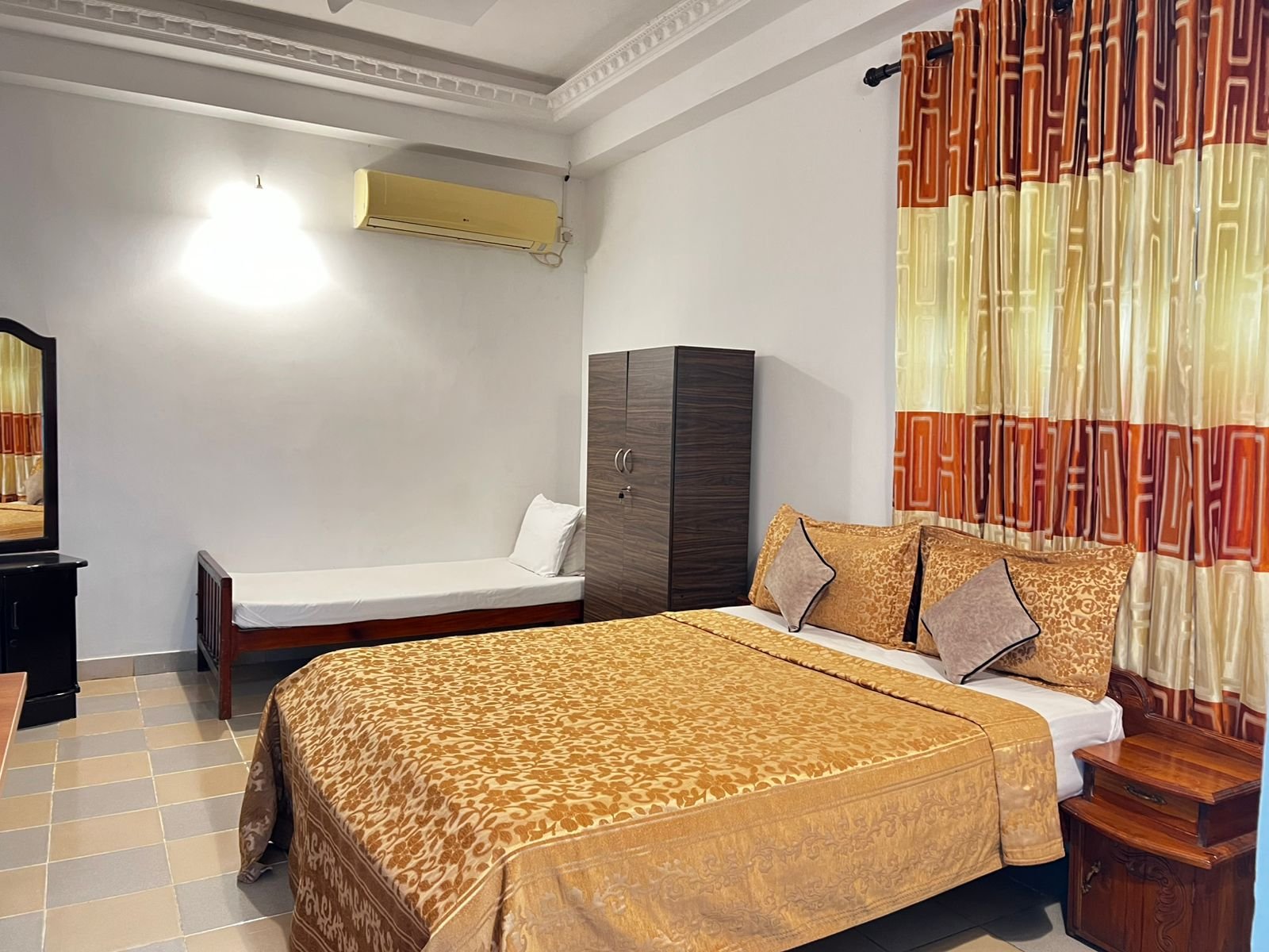 Spacious deluxe room with garden view
